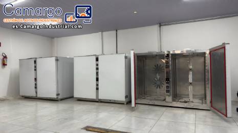 Horno deshidratador de acero inoxidable con 120 bandejas