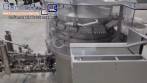 M�quina llenadora rotativa con selladora y t�nel de despirogenaci�n y esterilizaci�n para ampollas de vidrio inyectables en acero inoxidable 316L Bausch con CFR 21