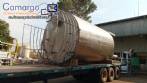 Tanque de almacenamiento de acero inoxidable de 30.000 litros con escalera