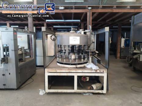 Llenadora rotativa con enjuagadora lavabotellas Arbras