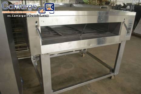 Pr�ctico horno de lastre modular de acero inoxidable