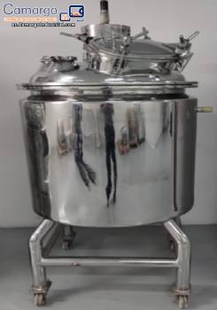 Tanque reactor de acero inoxidable con agitador, 200 L