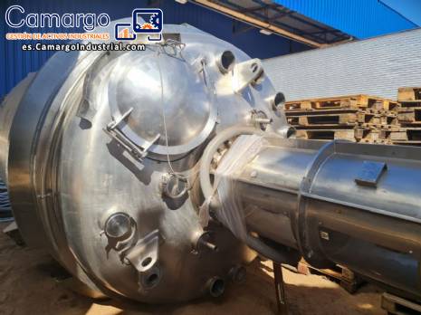 Reactor de acero inoxidable 316 L con pulido electrosttico interno