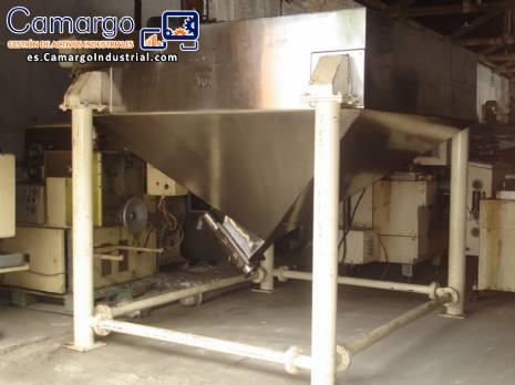 Tanque de tronco de pir�mide en acero inoxidable 304