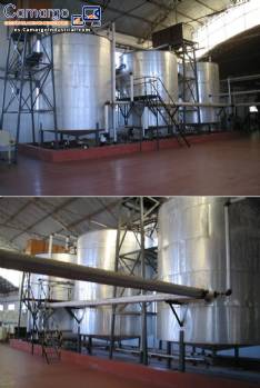 Tanque de acero inoxidable para saponificacin 50.000 litros