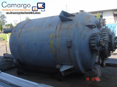 Reactor Taiji de 10.000 litros revestido de vidrio