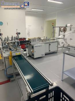 Maquina para producir mascarillas quir�rgicas Automatisa 60 mascarillas/minuto