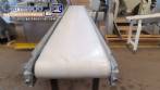 Cinta transportadora de 260 x 2000 mm, totalmente de acero inoxidable.