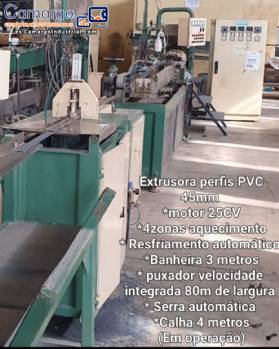 Extrusora de perfiles de PVC con husillo de 45 mm IMACON