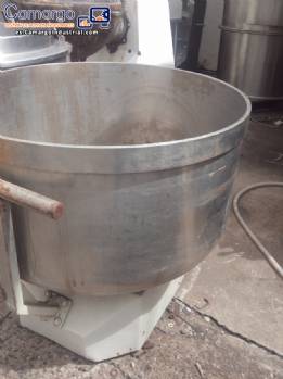 Tacho inox con carrito de 300 litros