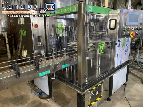 M�quina de llenado rotativa para bidones de 1 a 5 litros y garrafas, modelo Vinox Zegla, con posibilidad de adaptaci�n.