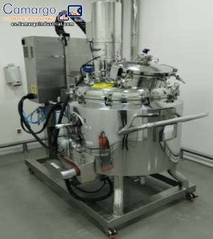 Reactor a presión de acero inoxidable 316 L de 200 L con elevador de tapa integrado, RDS de acero inoxidable. Reactor a presión de acero inoxidable 316 L de 200 L con elevador de tapa integrado, RDS de acero inoxidable.